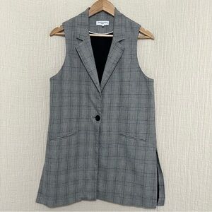 Waverly Gray Riley Plaid Vest size M